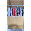 Image 2 : WARDROBE BOX OF ASSORTED CLOTHING (BOX AND ALL CONTENTS MUST BE TAKEN)