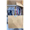 Image 2 : WARDROBE BOX OF ASSORTED CLOTHING (BOX AND ALL CONTENTS MUST BE TAKEN)
