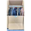 Image 2 : WARDROBE BOX OF ASSORTED CLOTHING (BOX AND ALL CONTENTS MUST BE TAKEN)