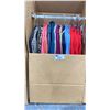 Image 2 : WARDROBE BOX OF ASSORTED CLOTHING (BOX AND ALL CONTENTS MUST BE TAKEN)