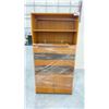 Image 2 : DANISH MODERN SHELVING UNIT 35" X 17" X 71"H
