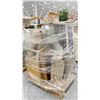 Image 2 : PALLET OF ASSORTED FURNITURE, PLANTER STANDS, MIRROR & MORE