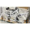 Image 2 : ROLLING RACK OF ASSORTED SHOES (RACK INCLUDED & MUST BE TAKEN)