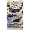 Image 2 : PALLET OF ASSORTED ITEMS INCLUDING; BIKES, RECORDS, TENNIS RACKETS & MORE