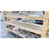 Image 2 : WOOD RACK WITH ASSORTED SHOW PROP CONTENTS (RACK INCLUDED & MUST BE TAKEN)