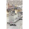 Image 2 : (9) CLOTHING RACKS WITH ASSORTED HANGERS
