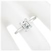 Image 3 : NEW Platinum 1.88 ctw GIA Old Emerald Cut Prong Diamond Solitaire Engagement Rin