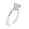 Image 9 : NEW 14k White Gold 1.12 ctw GIA Princess Cut Diamond Solitaire Engagement Ring