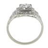 Image 9 : Antique Classic Art Deco Platinum 1.64 ctw GIA Old Diamond Pyramid Engagement Ri