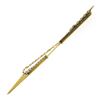 Image 6 : Antique Victorian Solid 14k Gold Large Detailed Seed Pearl Arrow Pin Brooch