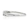 Image 5 : 14k White Gold 0.28 ctw Baguette & Round Brilliant Diamond Wavy Stack Band Ring