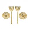 Image 4 : NEW Classic 14k Yellow Gold 0.31 ctw Round 6-Prong Diamond Petite Stud Earrings