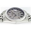 Image 7 : Rolex Mens Quickset Stainless Steel Gray Index Datejust Fluted Bezel Jubilee Ban
