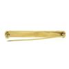 Image 2 : Antique Art Nouveau 14k Gold Seed Pearl & Blue Enamel Textured Bar Pin Brooch