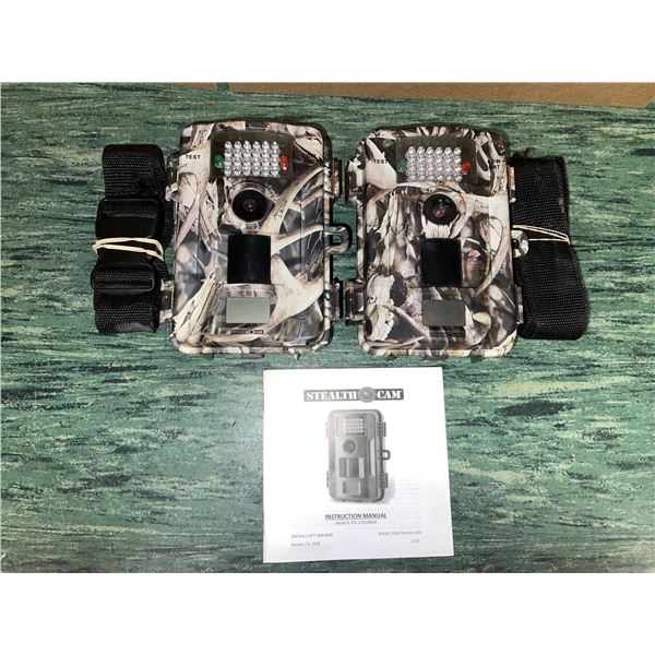 2 - STEALTH Model #STC-U735IRBNZ Camo Game Cams with mounting straps