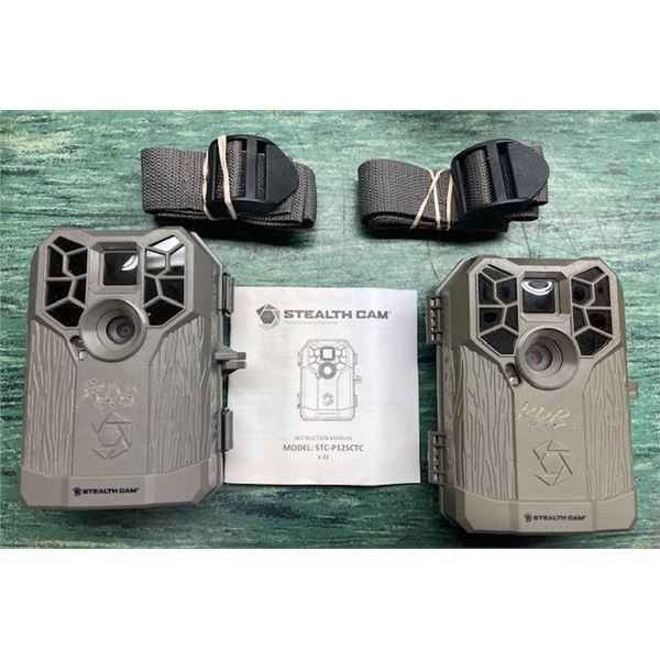 2 - STEALTH Model #STC-P12SCTC Game Cams with mounting straps