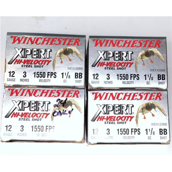 99 pcs - WINCHESTER Expert Hi-Velocity 12ga 3in BB shot shells