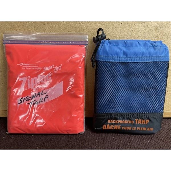 Backpackers tarp and Signal tarp