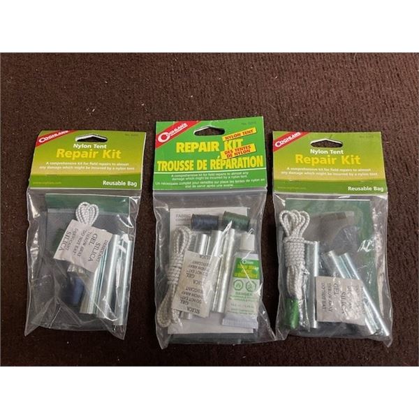3 pks COGHLANS Nylon Tent Repair Kits