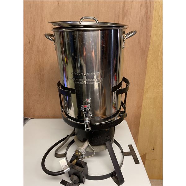 RANKAM METAL PRODUCTS 30QT Stainless Steel Turkey Fryer Set