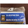 Image 2 : POWER FIST Poly Tarp - 8 x 10 ft - White