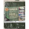 Image 1 : COUNTRY HARDWARE 9'6 X 11'8 Woven Polyethylene Tarp - Green