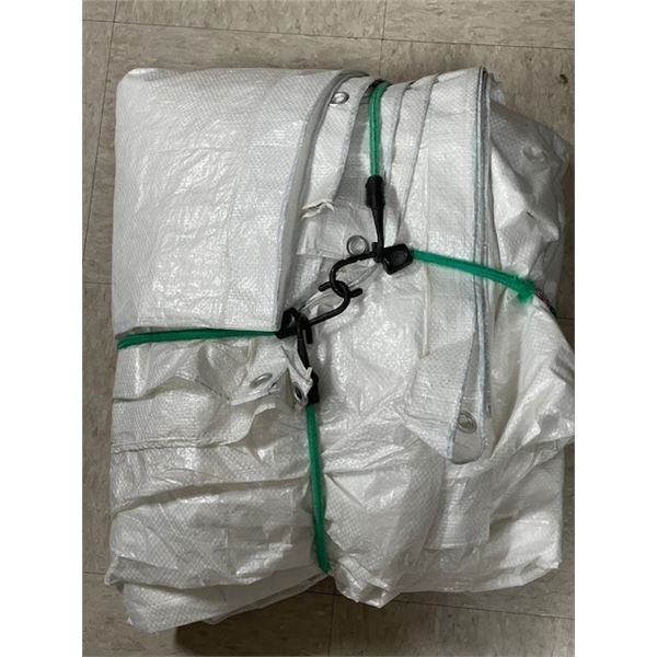 CERTIFIED 20 x 20ft Polyethylene Tarp - White