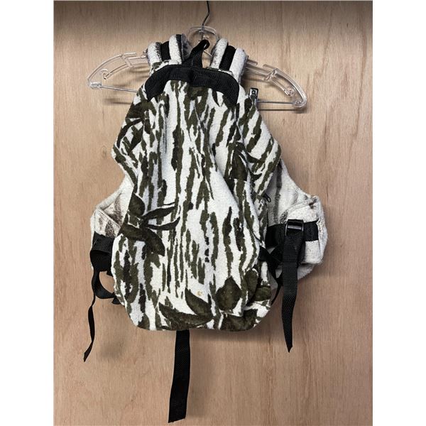 Winter Camo Fleece Backpack/chest pack combo