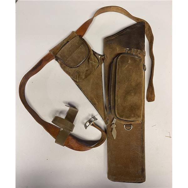 NEET Brown Suede Quiver with belt