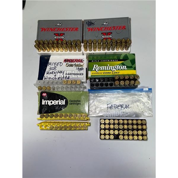 114 pcs Assorted 308 Win Brass