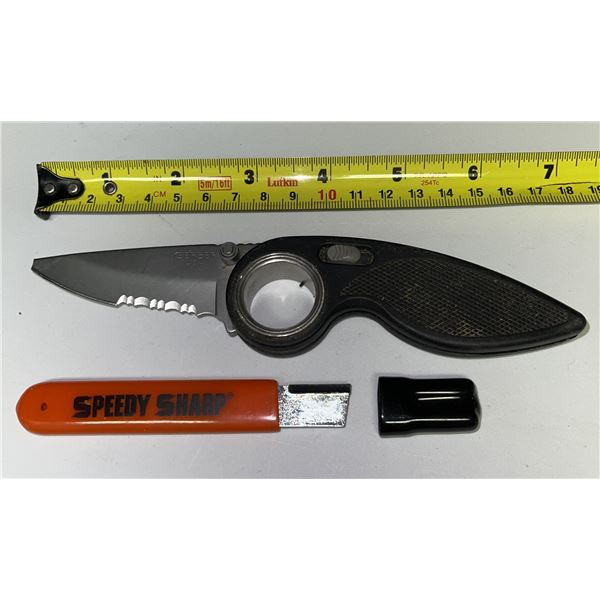 GERBER 3in Folding Knife with Speedy Sharp sharpener