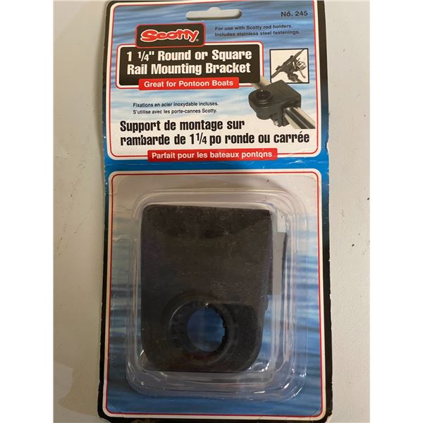 SCOTTY 245 1 1/4in Round or Square Rail Mounting Bracket