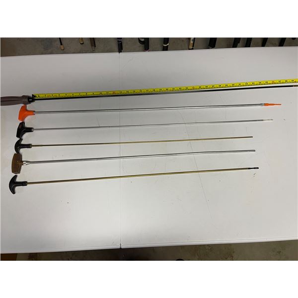 LOT 335 - ASSORTED TIPTON AND GUNMASTER GUN CLEANING RODS -  LENGTH/VARIOUS CALIBERS