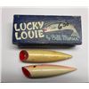 Image 1 : VINTAGE LUCKY LOUIE Wooden fishing plugs in vintage packaging