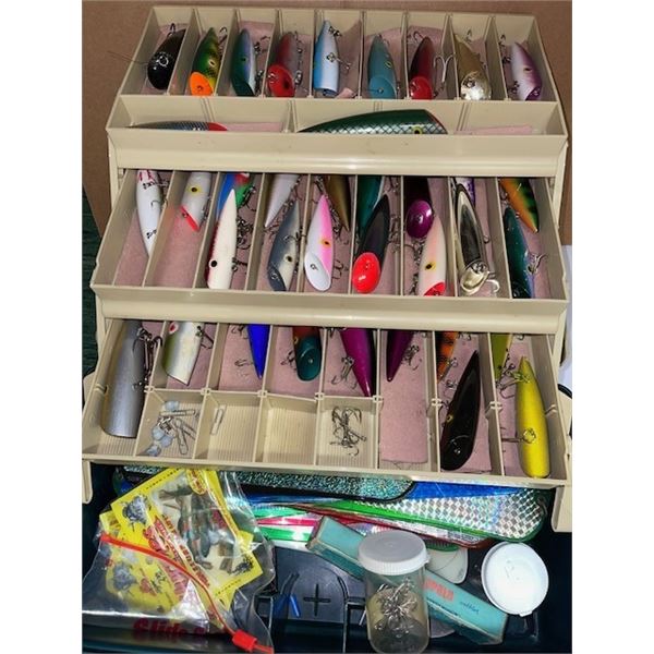 Lot 379 - Assorted Fishing plugs, flashers and gear