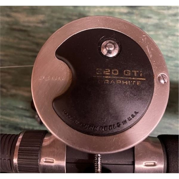 PENN 320 GTI Trolling reel with SHIMANO Triton TDR-1803 8ft Downrigger rod