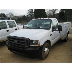 2002 FORD F350XL SERVICE TRUCK