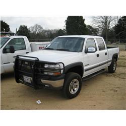 2002 CHEVROLET 1500HD CREWCAB 4X4 PICKUP