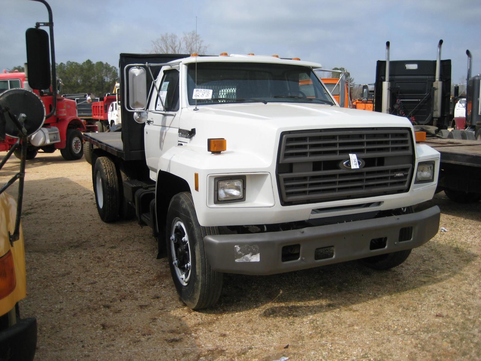 1992 Ford F600 S A Flatbed Dump Truck 1992 Ford F600 S A Flatbed Dump Truck