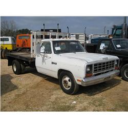 1984 DODGE 350 RAM FLATBED