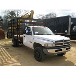 2001 DODGE RAM 3500 S/A FLATBED