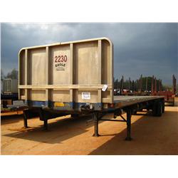 1996 UTILITY 45' SPREAD AXLE FLATBED T/A TRAILER