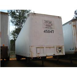 1984 FRUEHAUF 45'VAN T/A TRAILER