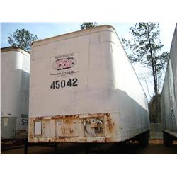 1984 FRUEHAUF 45'VAN T/A TRAILER