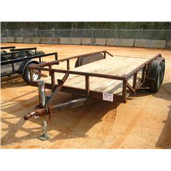 16' SHOPBUILT TANDEM AXLE TAG TRAILER