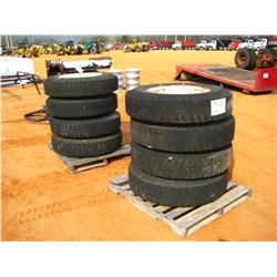 (8) 10.00-22 TIRES & WHEELS