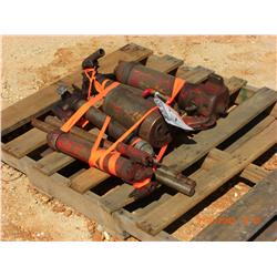 (4) HYDRAULIC PUMPS & (1) 50 TON JACK