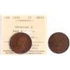 Image 1 : 1892 1¢ Obv 2 ICCS Choice Mint State-63RB.