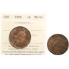 Image 1 : 1908 1¢ ICCS Choice Mint State-63 Red