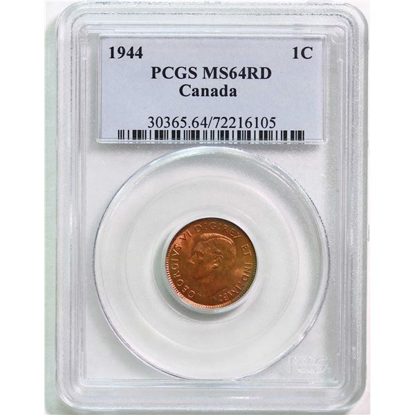 1944 1¢ PCGS Very Choice Mint State-64 Red